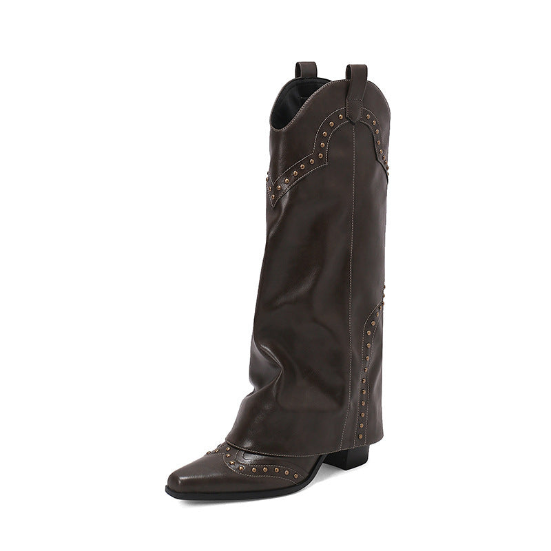 Studded Cowboy Boots
