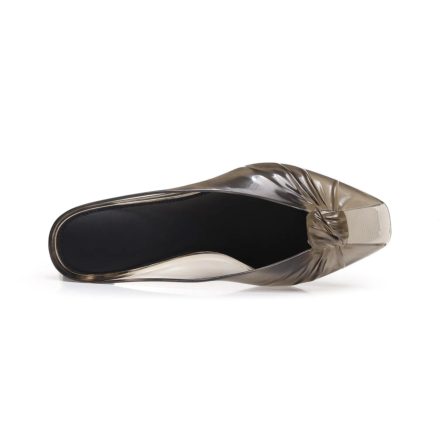 Amara Jelly Mule in white — clean white jelly mules by Lil Cacti