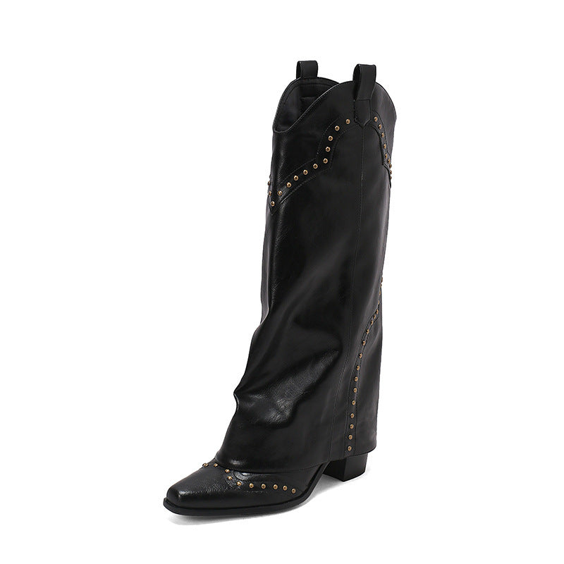 Studded Cowboy Boots