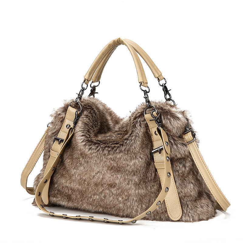 Luxe Fur Shoulder Bag