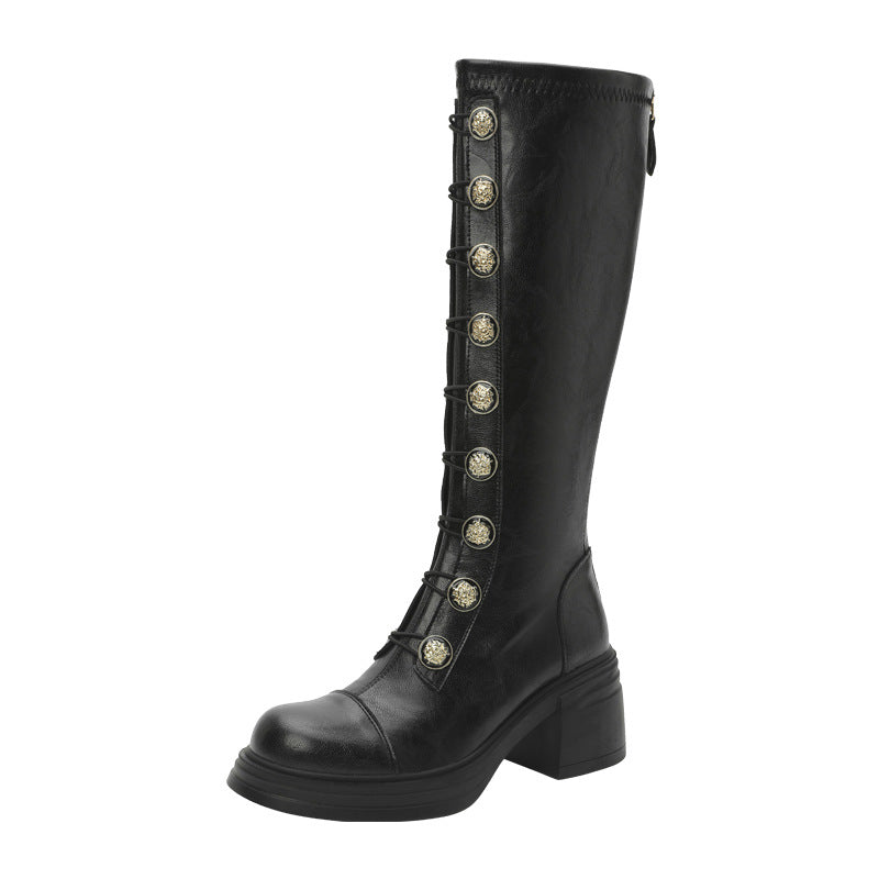 Lil Cacti Vintage Heeled Knee-High Boots additional product detail view 5