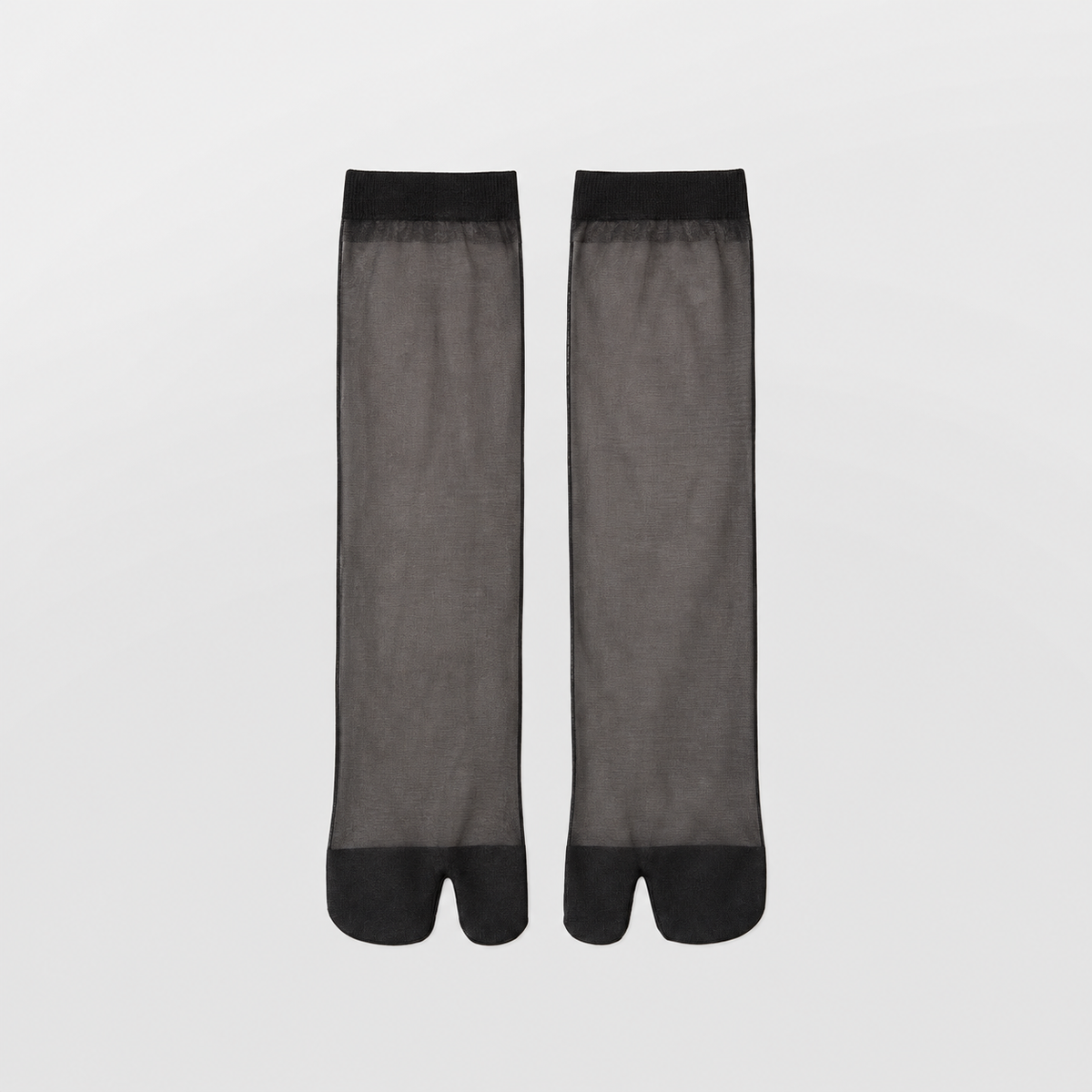 Breathable Calf Socks, 4-Pair Pack in black - product view