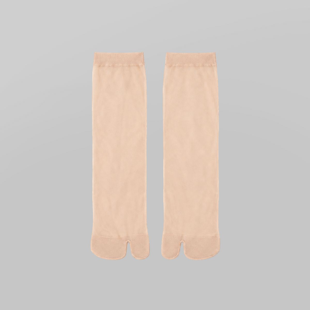 Breathable Calf Socks, 4-Pair Pack in skin color - product view