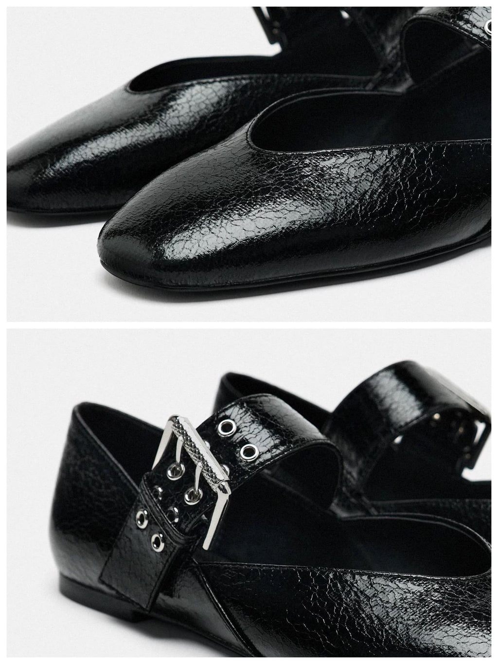 Buckled Mary Jane Flats