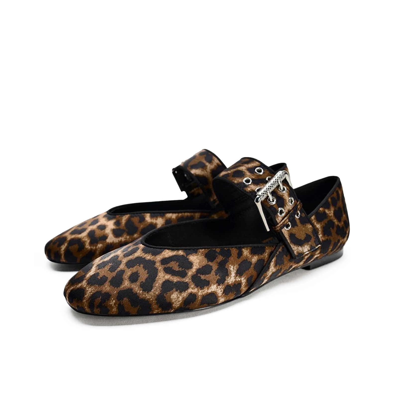 Buckled Mary Jane Flats