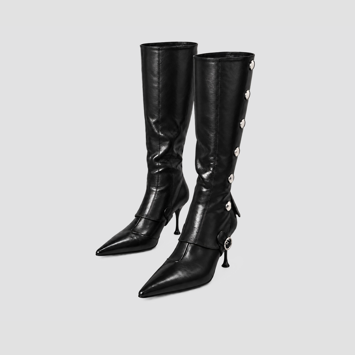 Lil Cacti Calla black convertible boots product detail B2