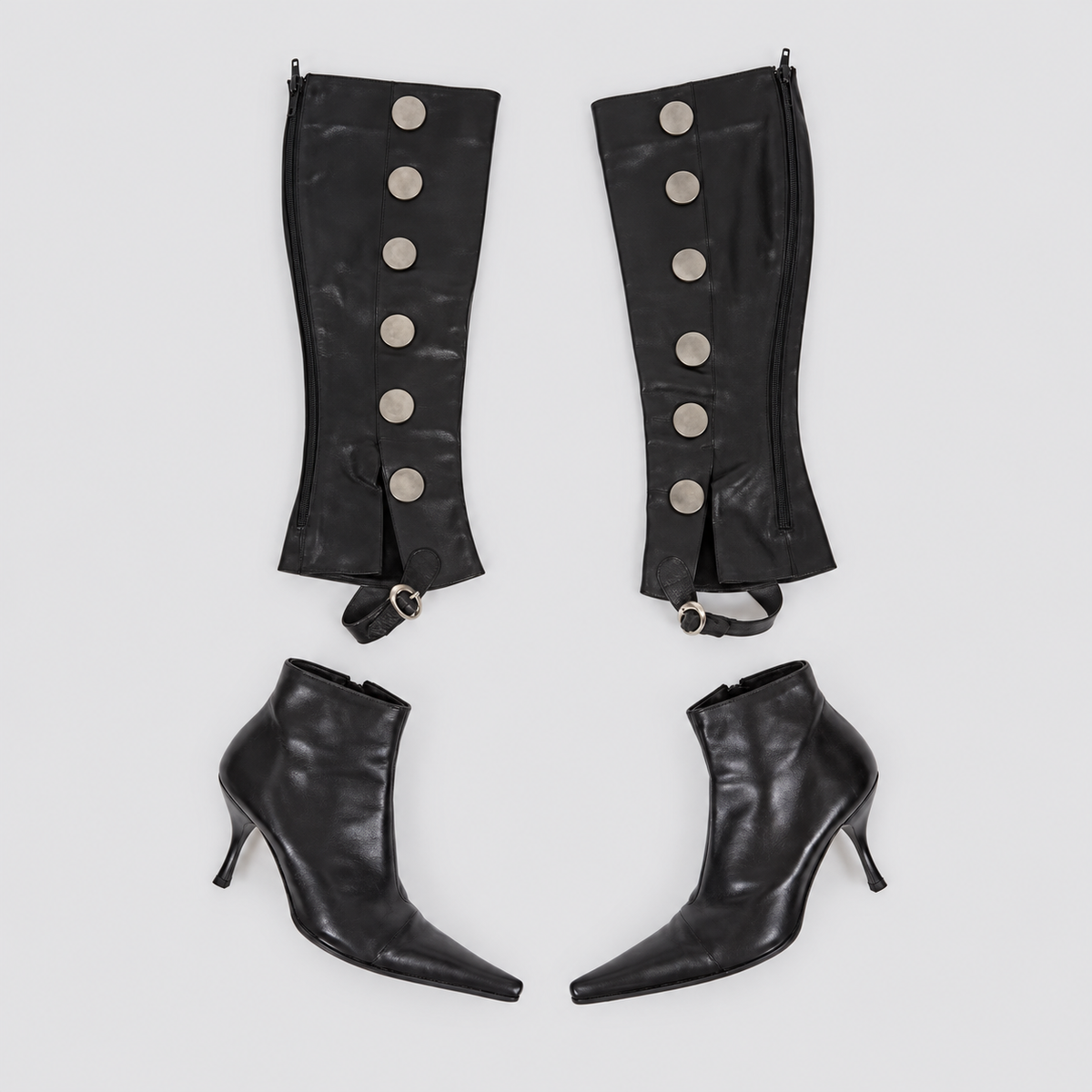 Lil Cacti Calla black convertible boots product detail B7