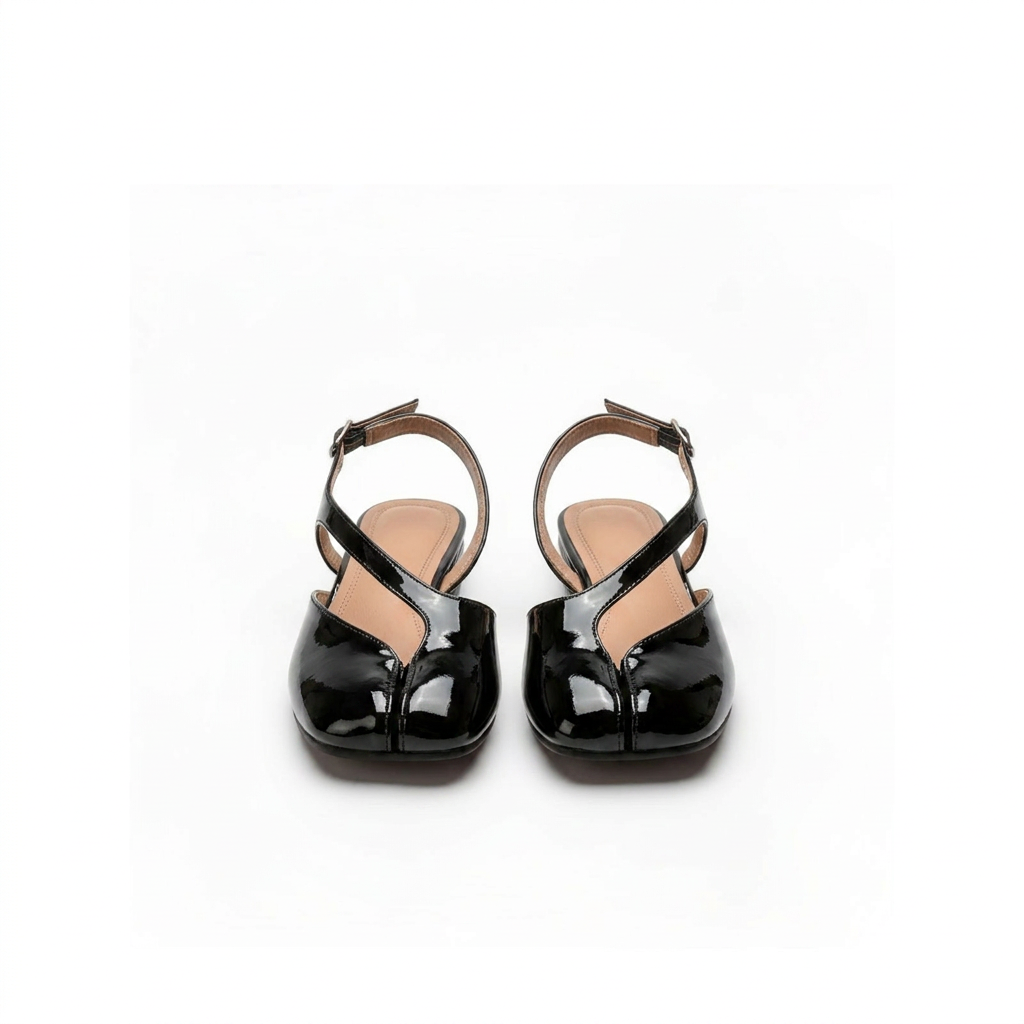 Claudia tabi slingback flats - Black