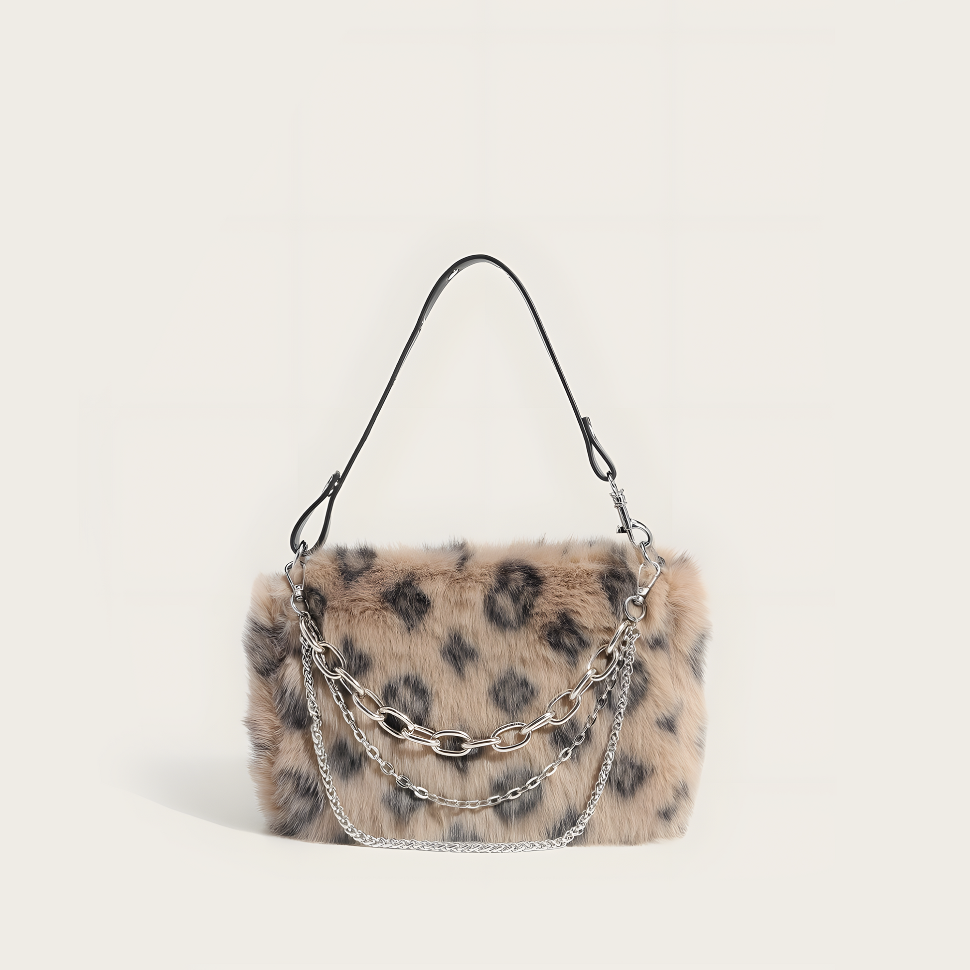 Cheetah Plush Shoulder Bag