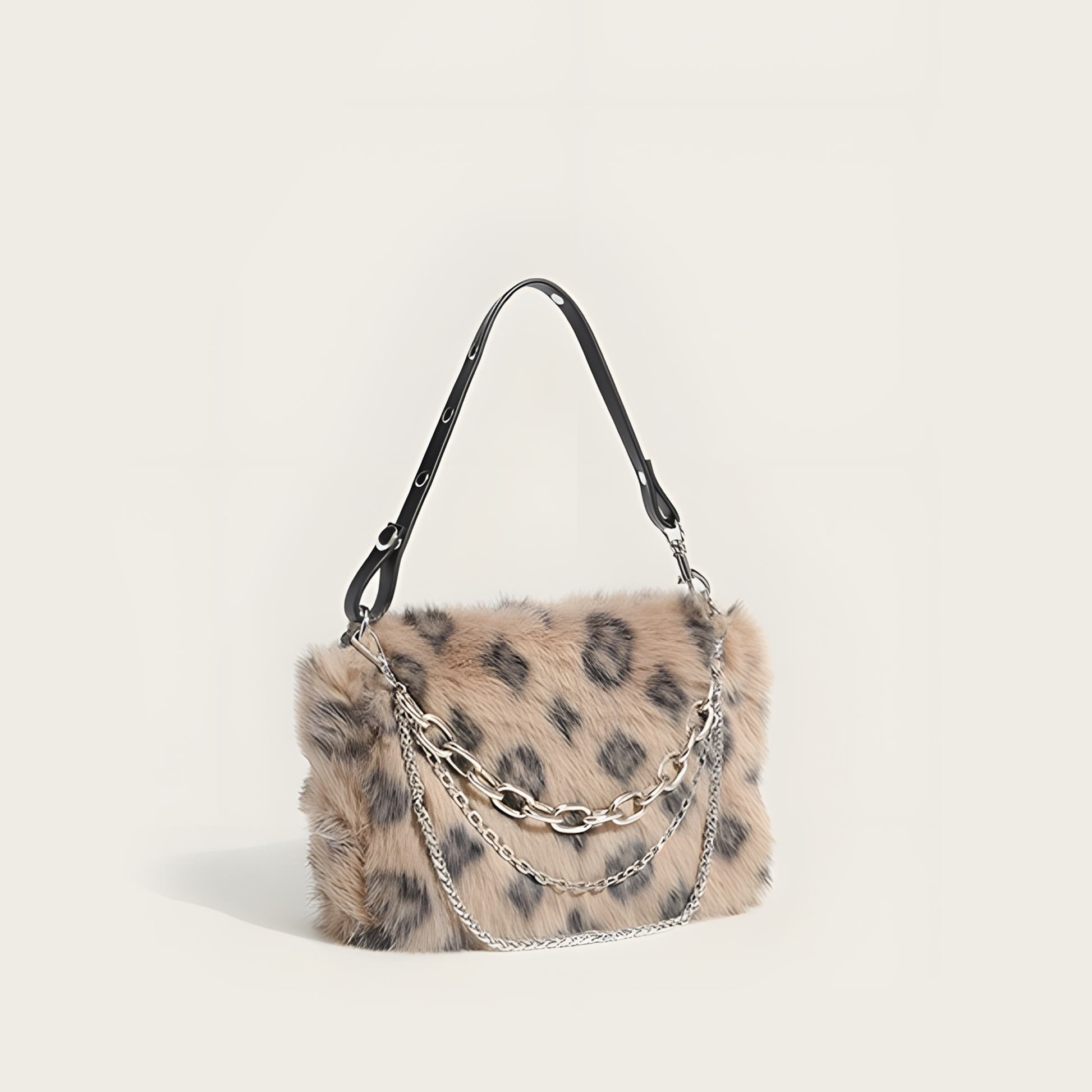 Cheetah Plush Shoulder Bag
