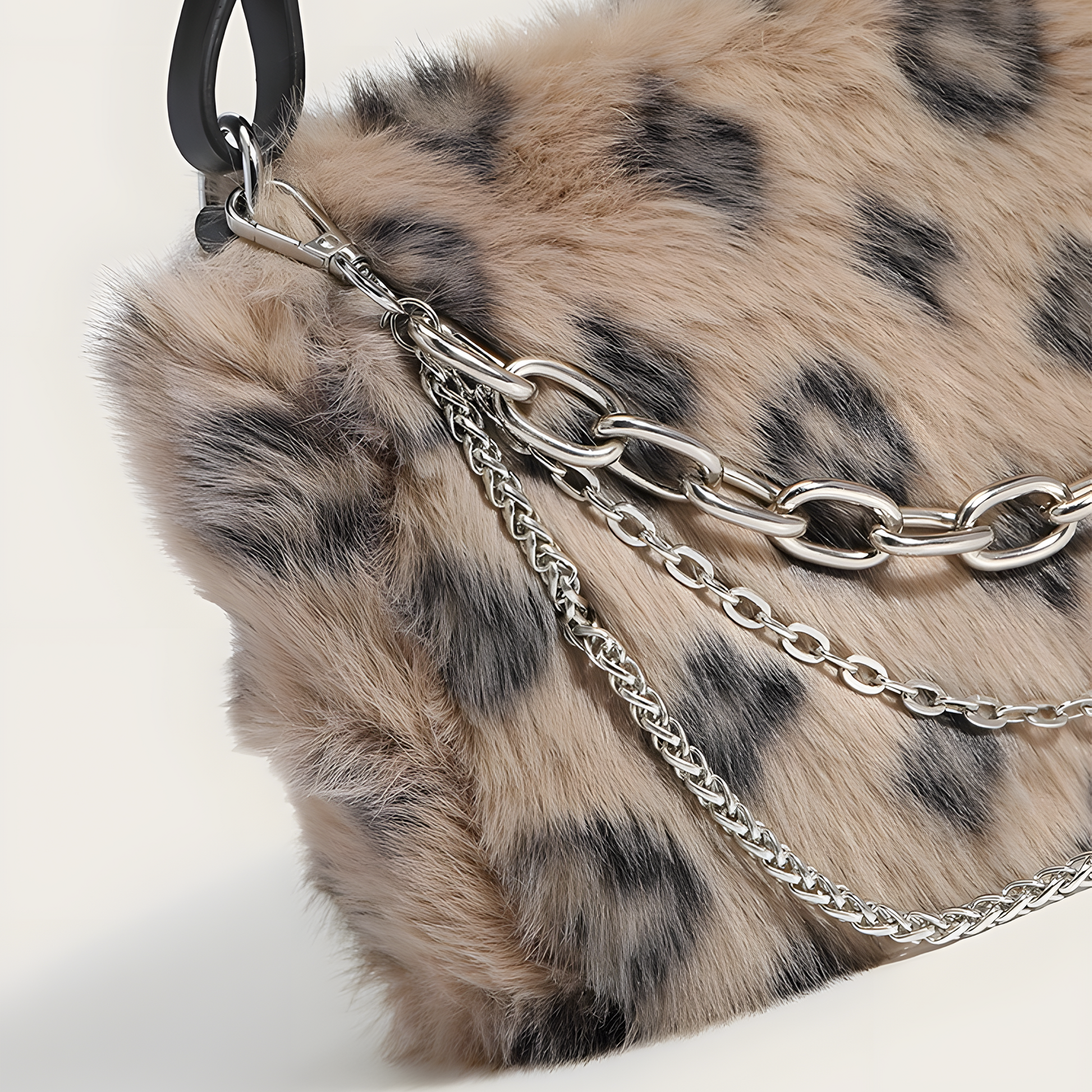 Cheetah Plush Shoulder Bag