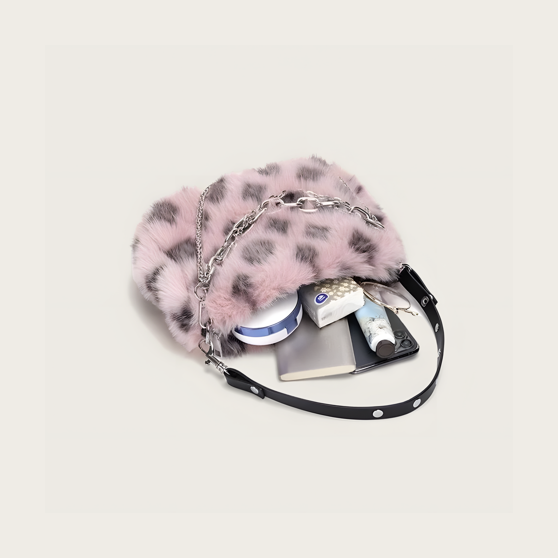Cheetah Plush Shoulder Bag