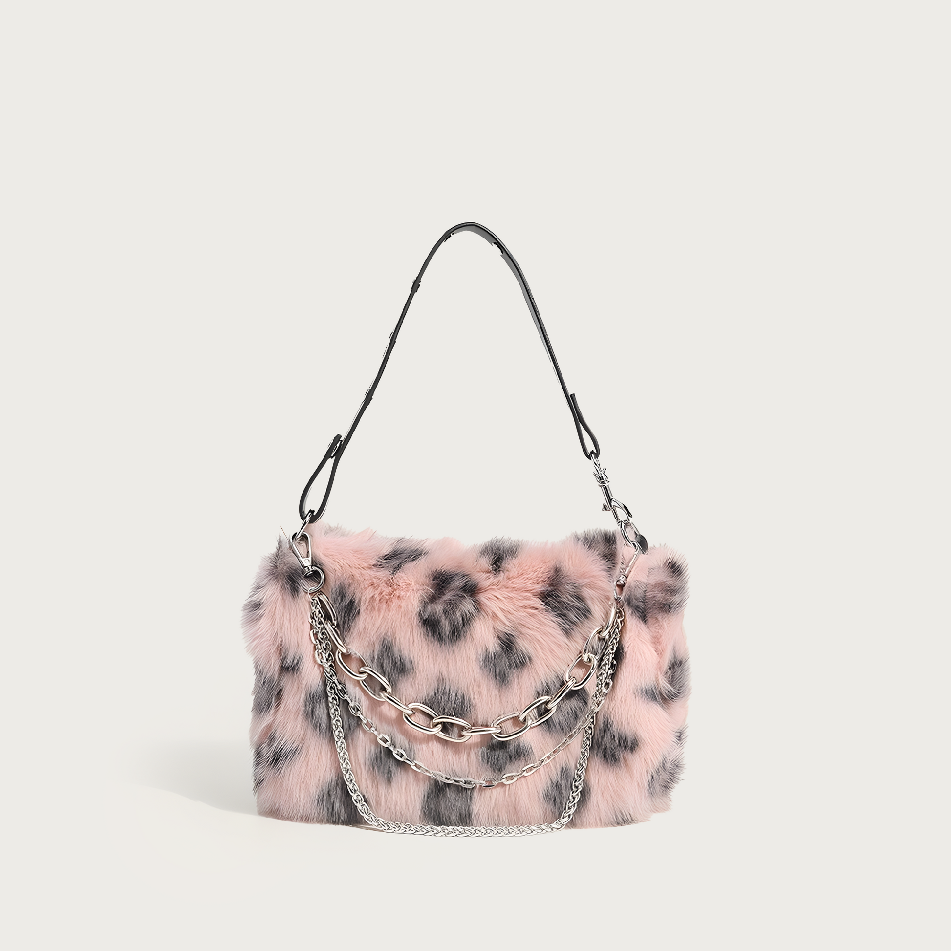 Cheetah Plush Shoulder Bag