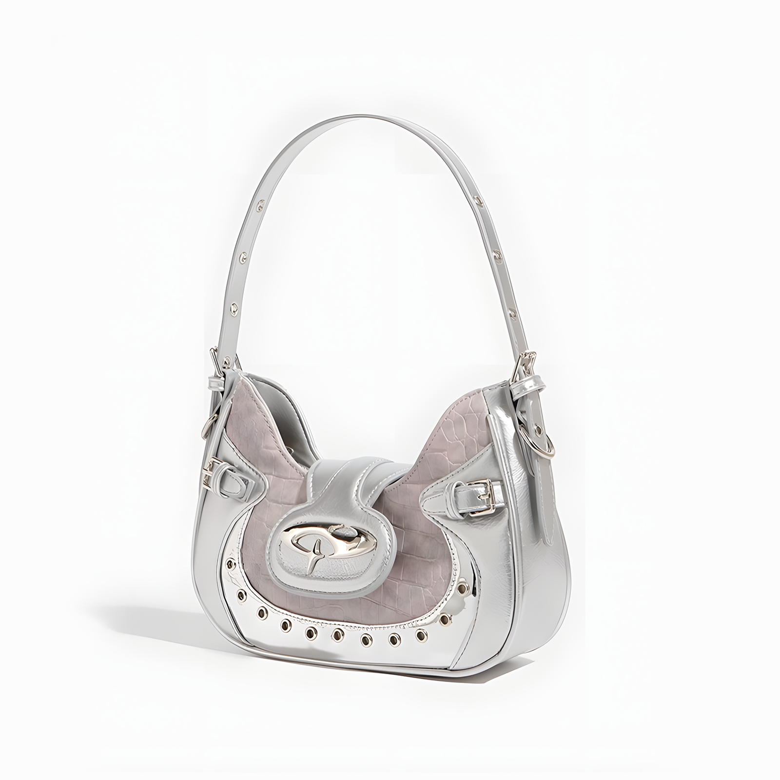 Chrome Baguette Bag