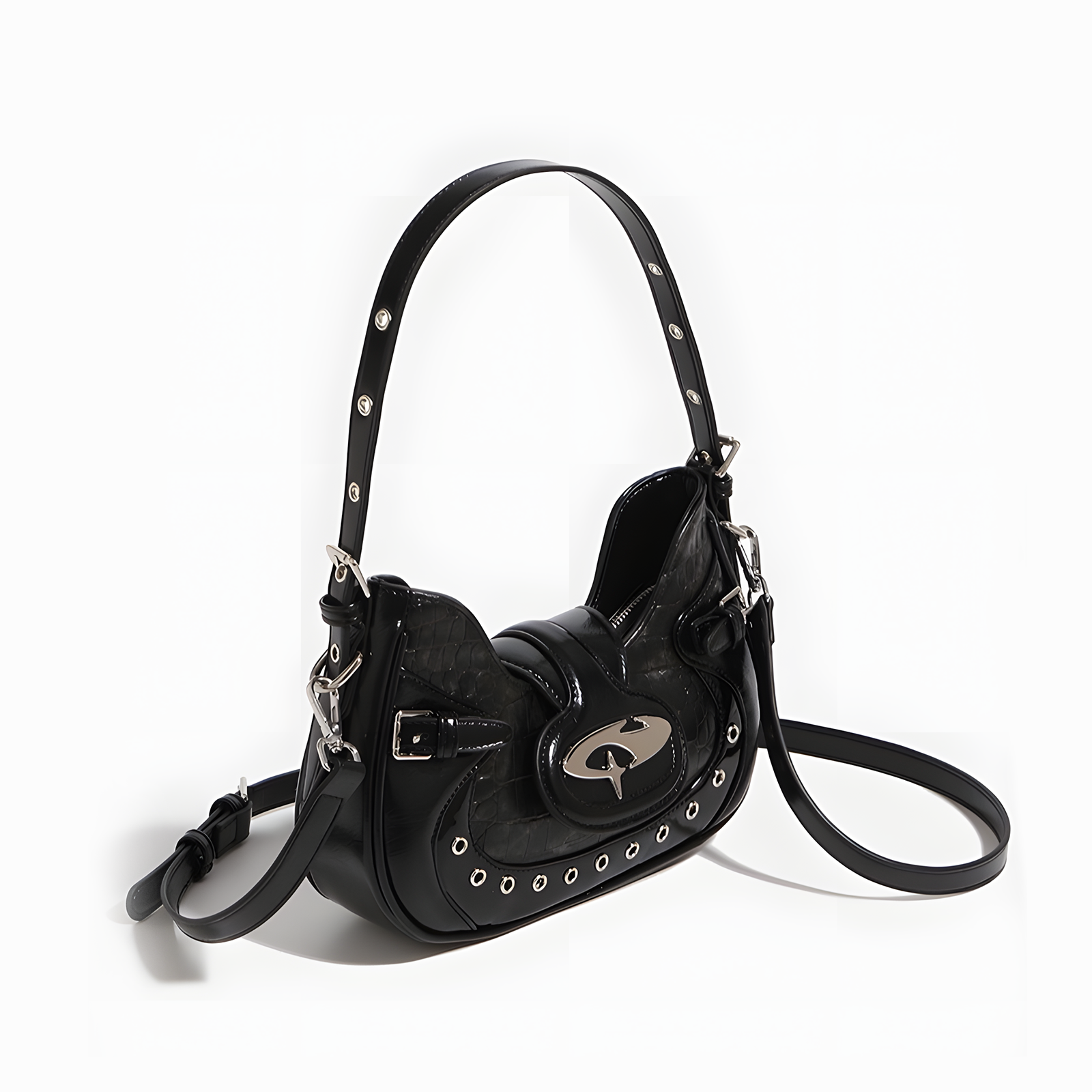 Chrome Baguette Bag