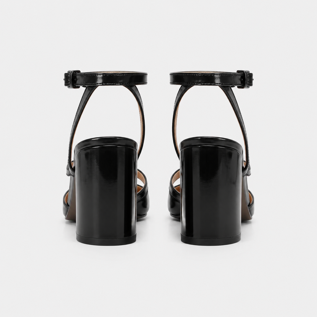 Claudia Tabi Slingback Heels by Lil Cacti — vegan tabi heel, detail of the hardware