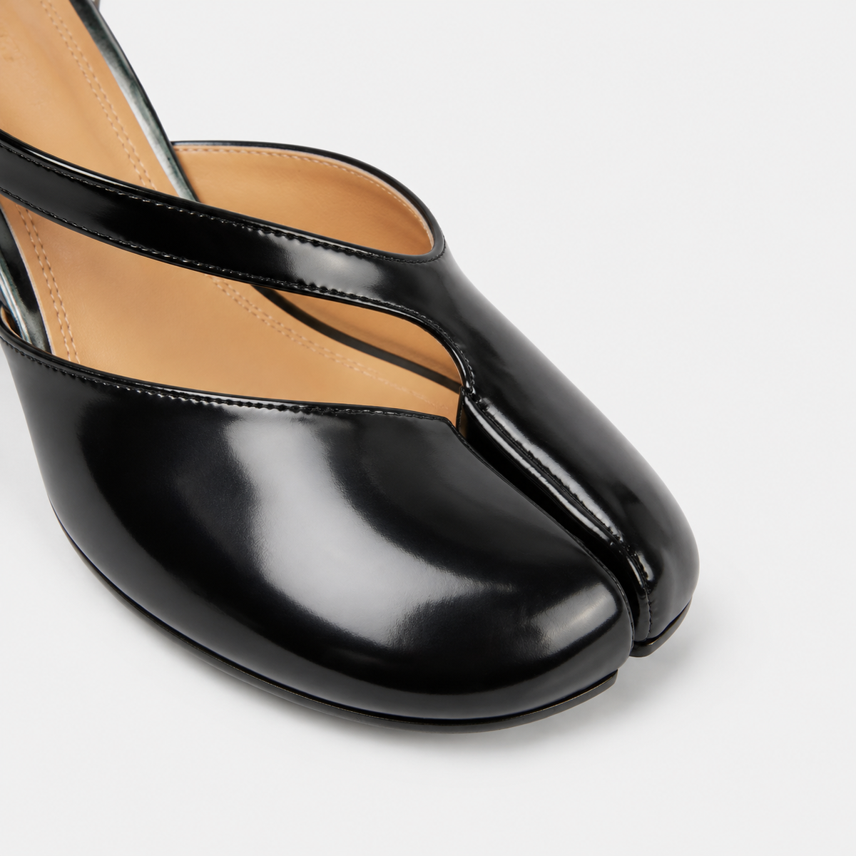 Claudia Tabi Slingback Heels by Lil Cacti — vegan tabi heel, pair shown side by side