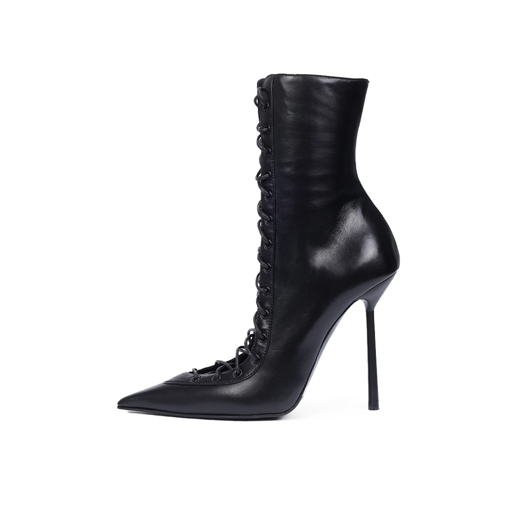 Colette Leather Lace Up Boot - Preorder