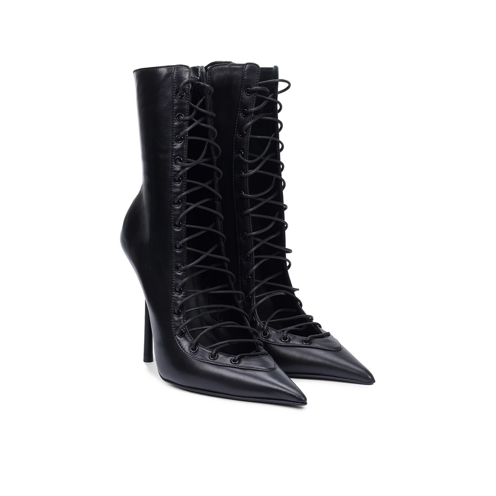Colette Leather Lace Up Boot - Preorder