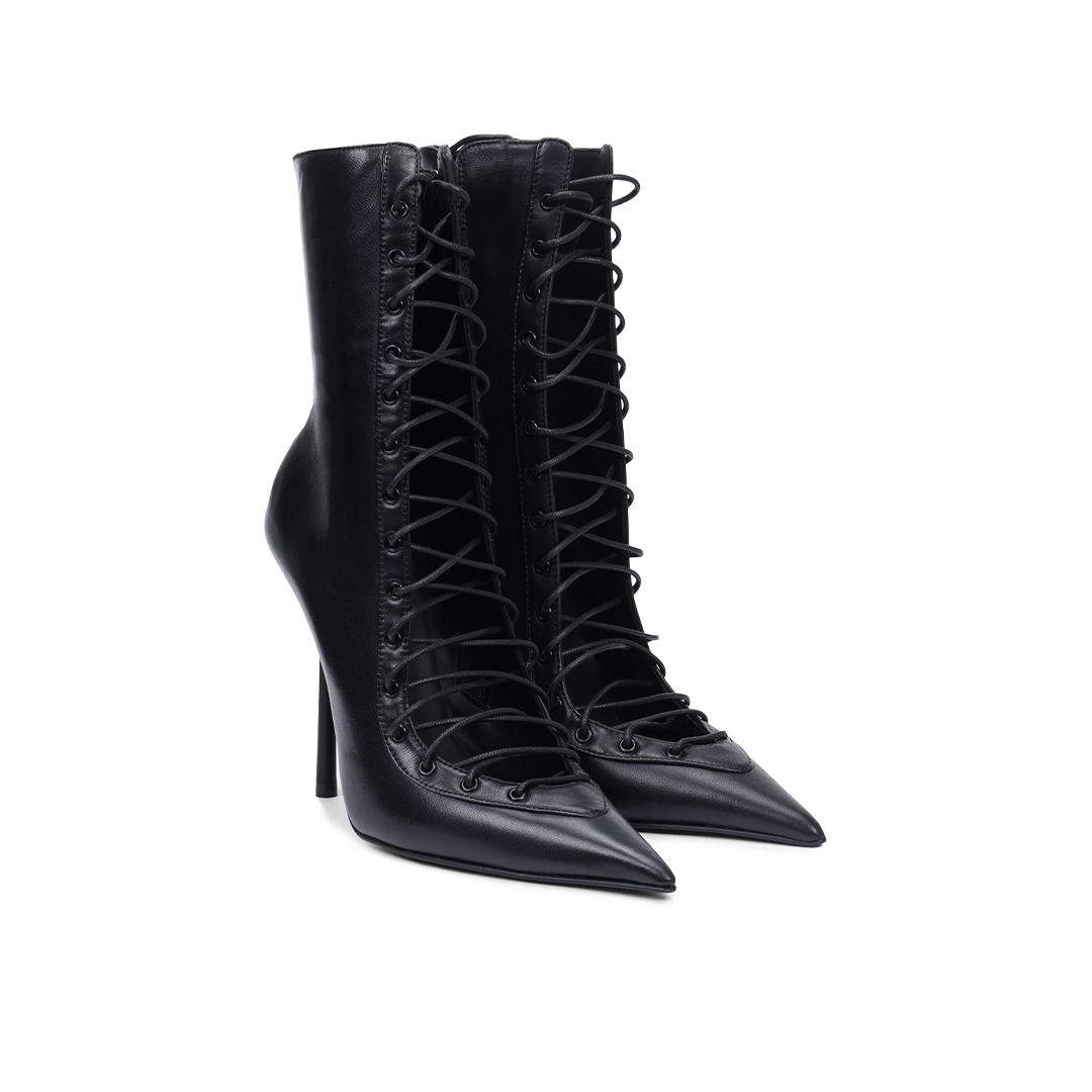 Colette Leather Lace Up Boot