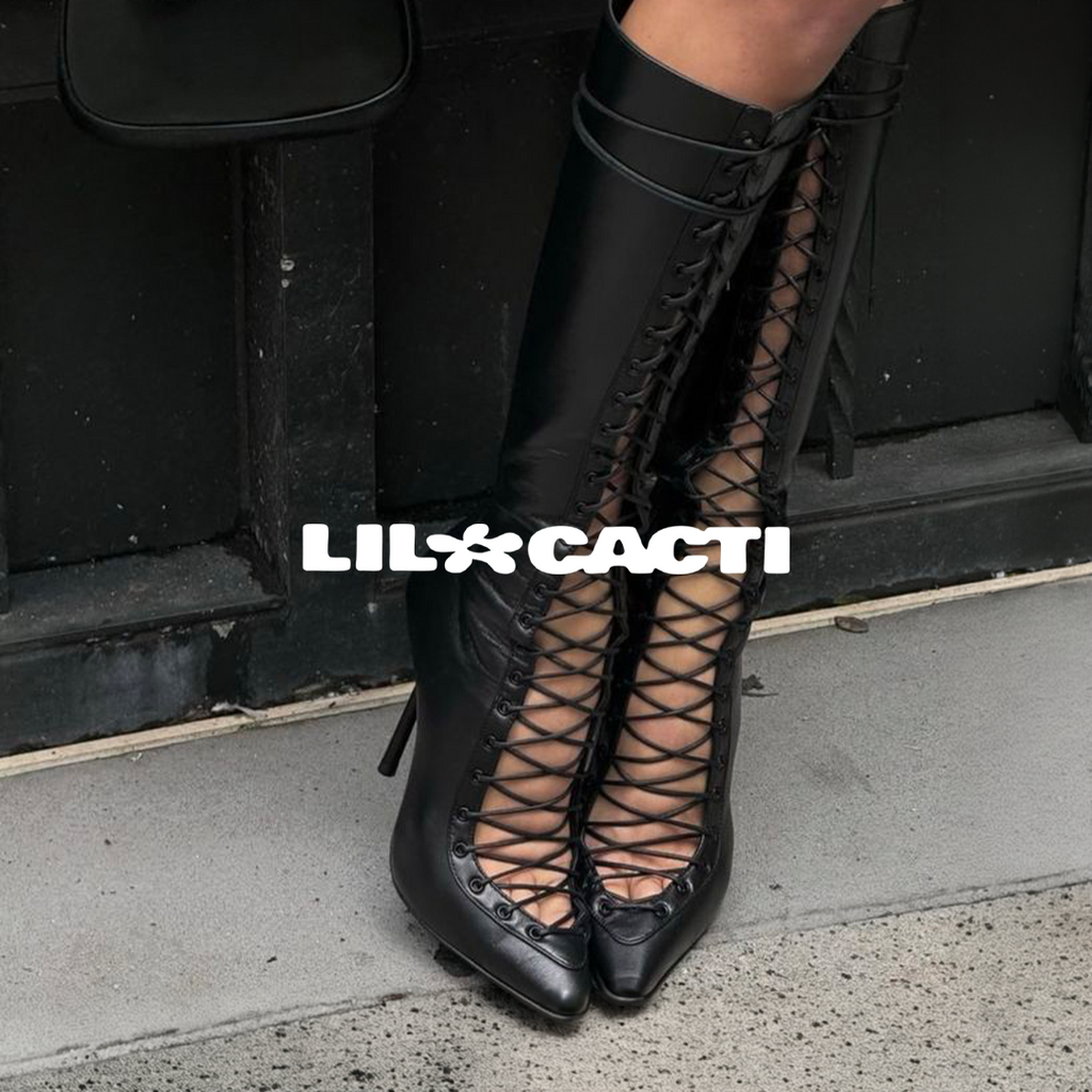 Colette Leather Lace Up Boot - Preorder