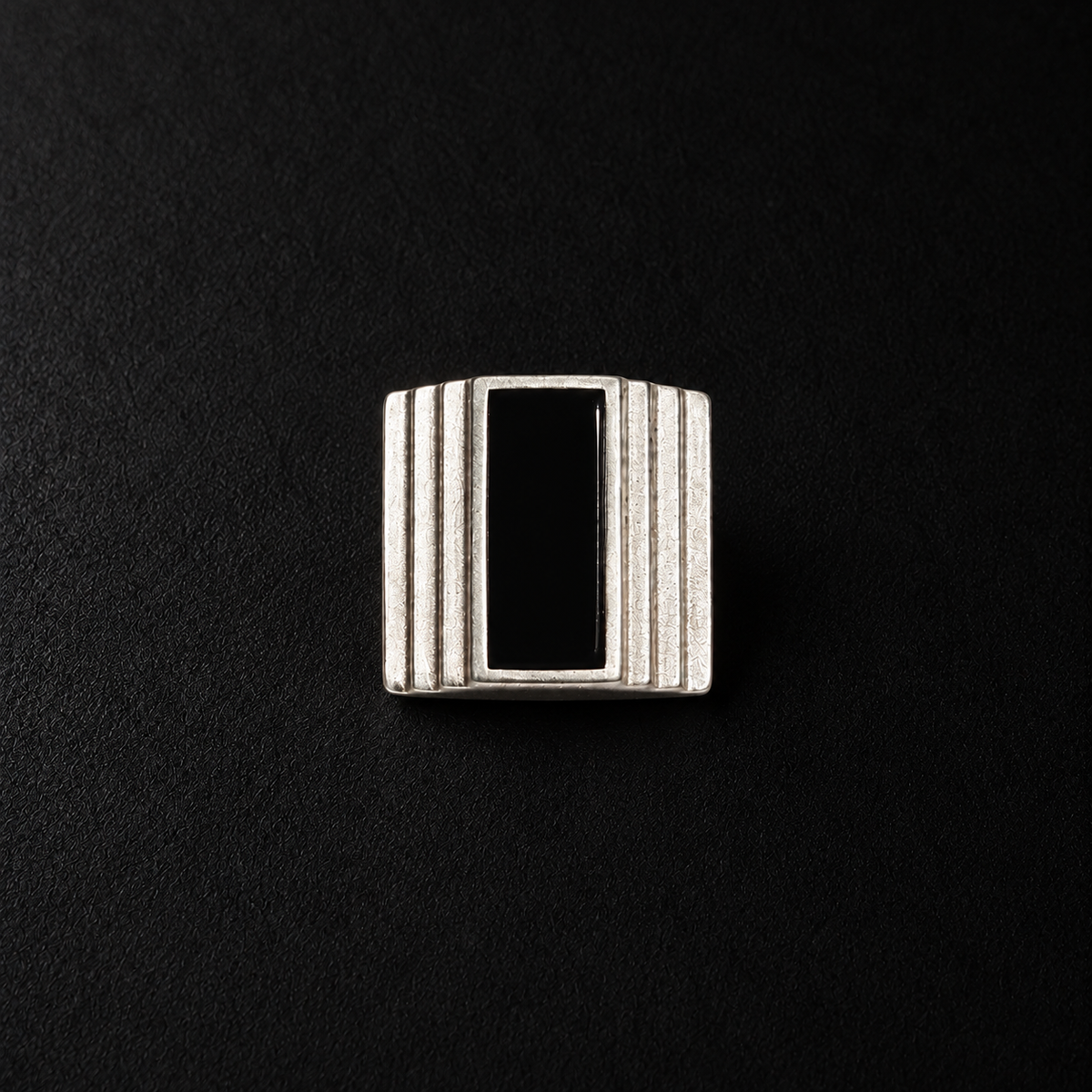 Back view of the Column Square Stud Earrings showing the fitting