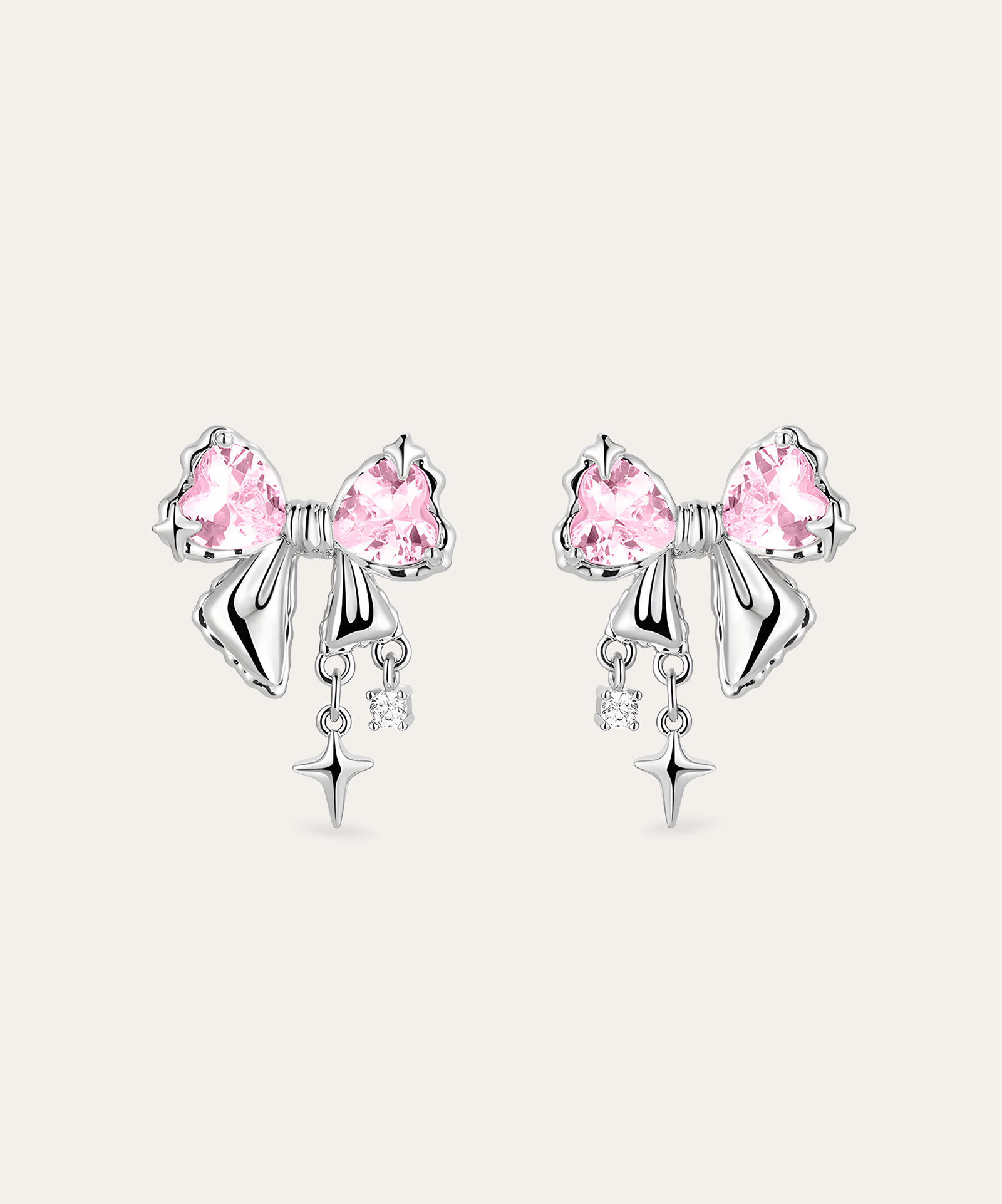 Crystal Bow Earrings