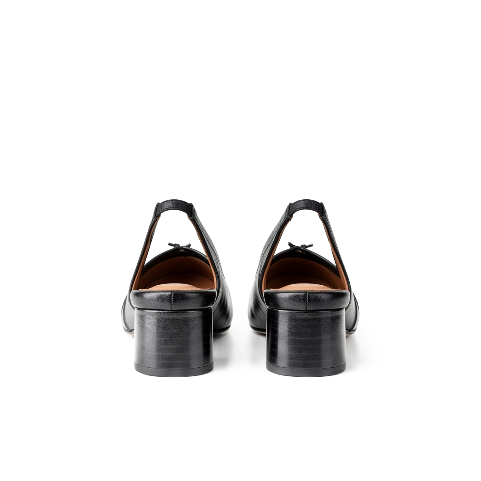 Close-up of split-toe tabi detail on Daria black slingback heels — Lil Cacti