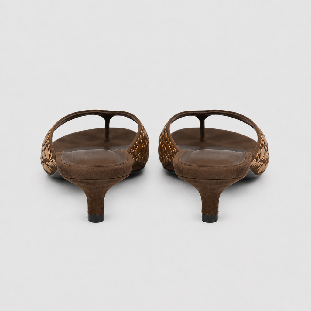 Delphine Studded Thong Sandals