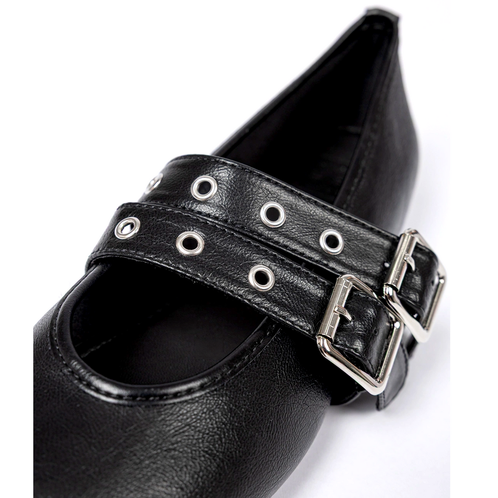 Demi buckle mary jane ballet flats