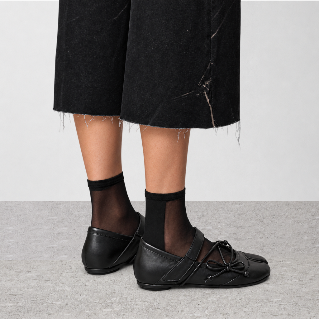 Elodie Lace-Up Tabi Flats
