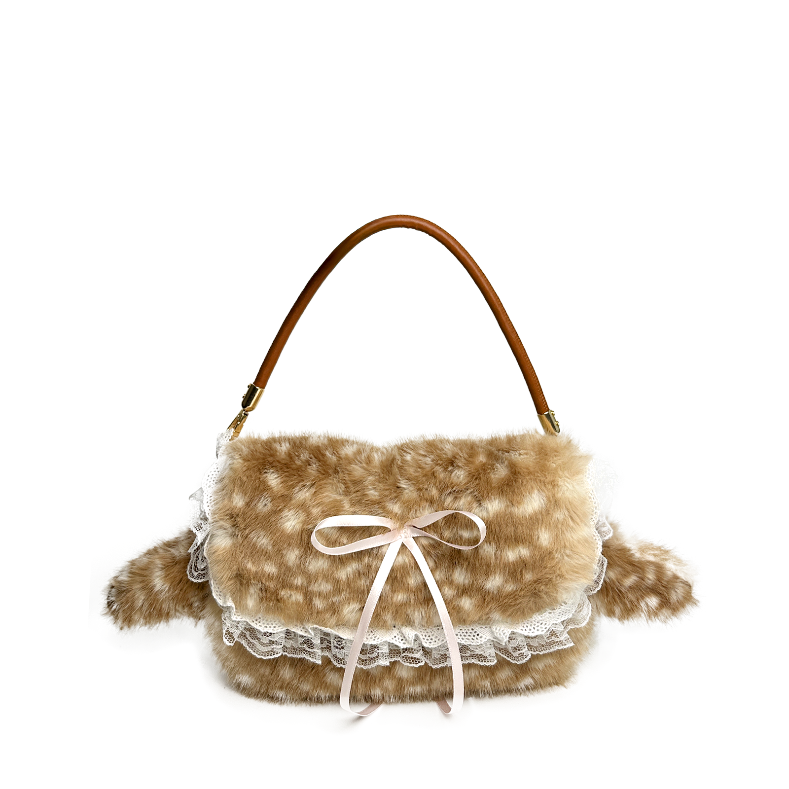 Fawn Plush Shoulder Bag
