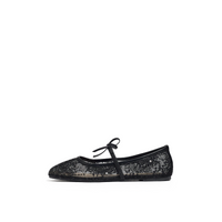 Florence black Lace Ballet Flats