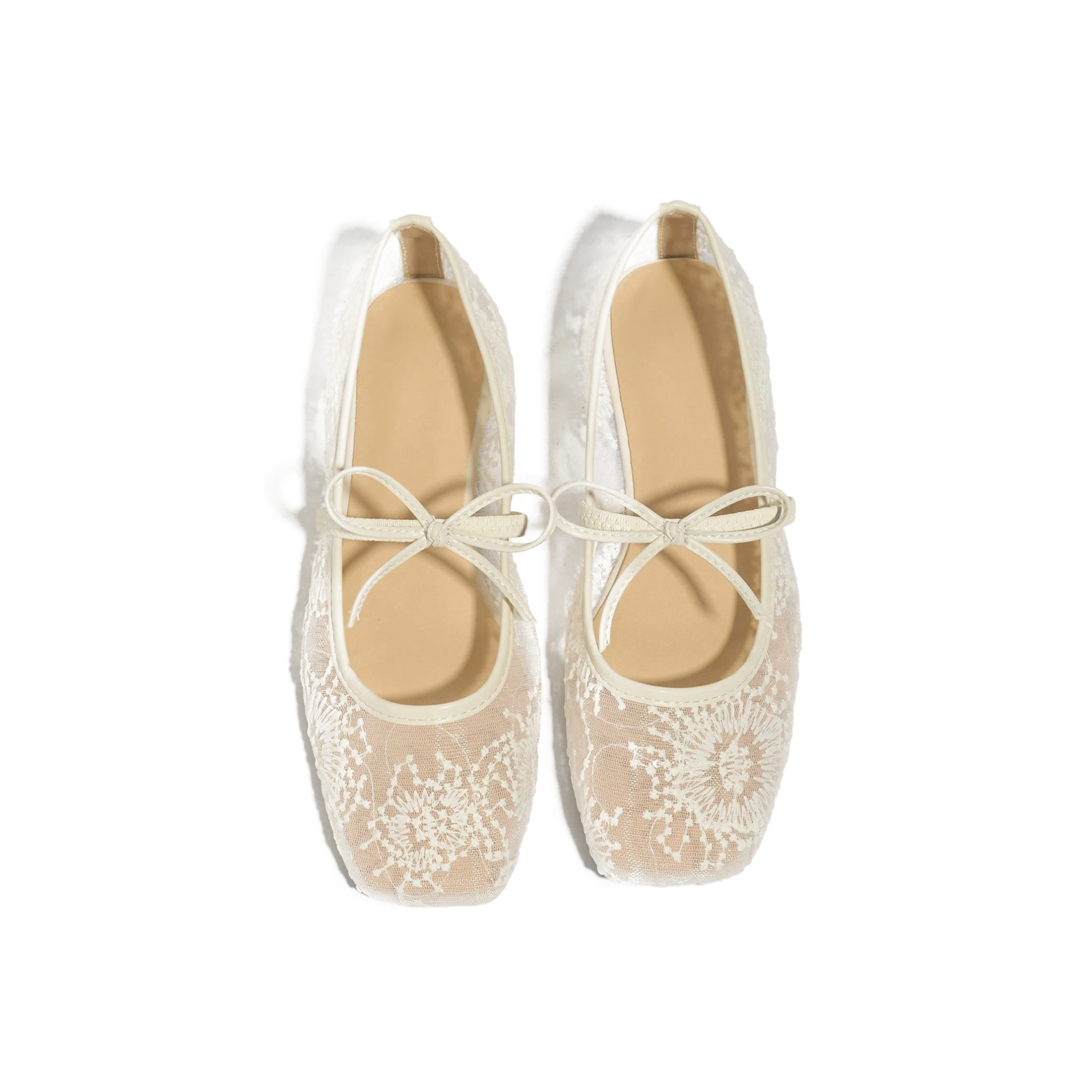 Florence black Lace Ballet Flats