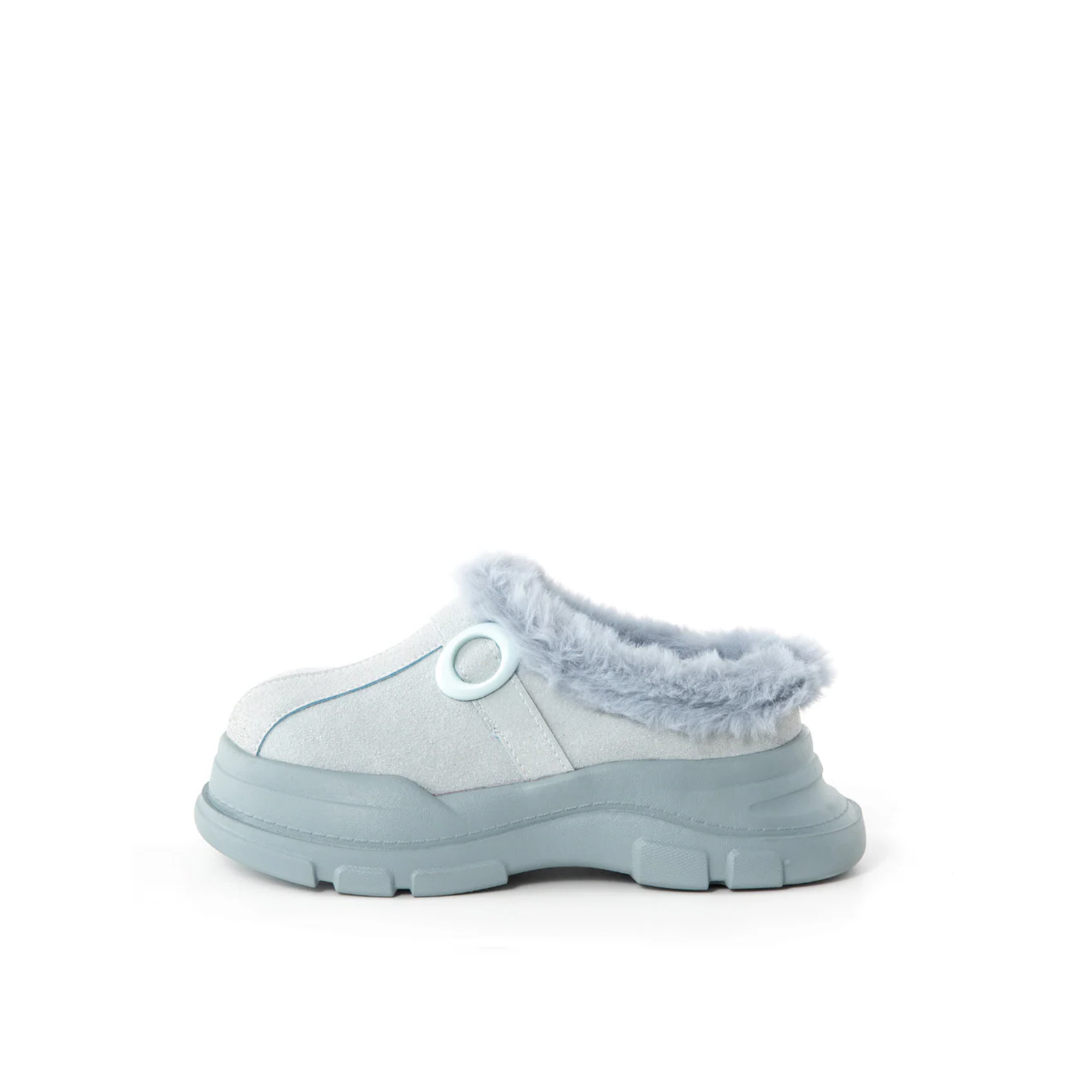 Frosty Platform Fur Mules