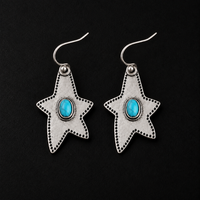 Halcyon Western Star Earrings by Lil Cacti, star earrings