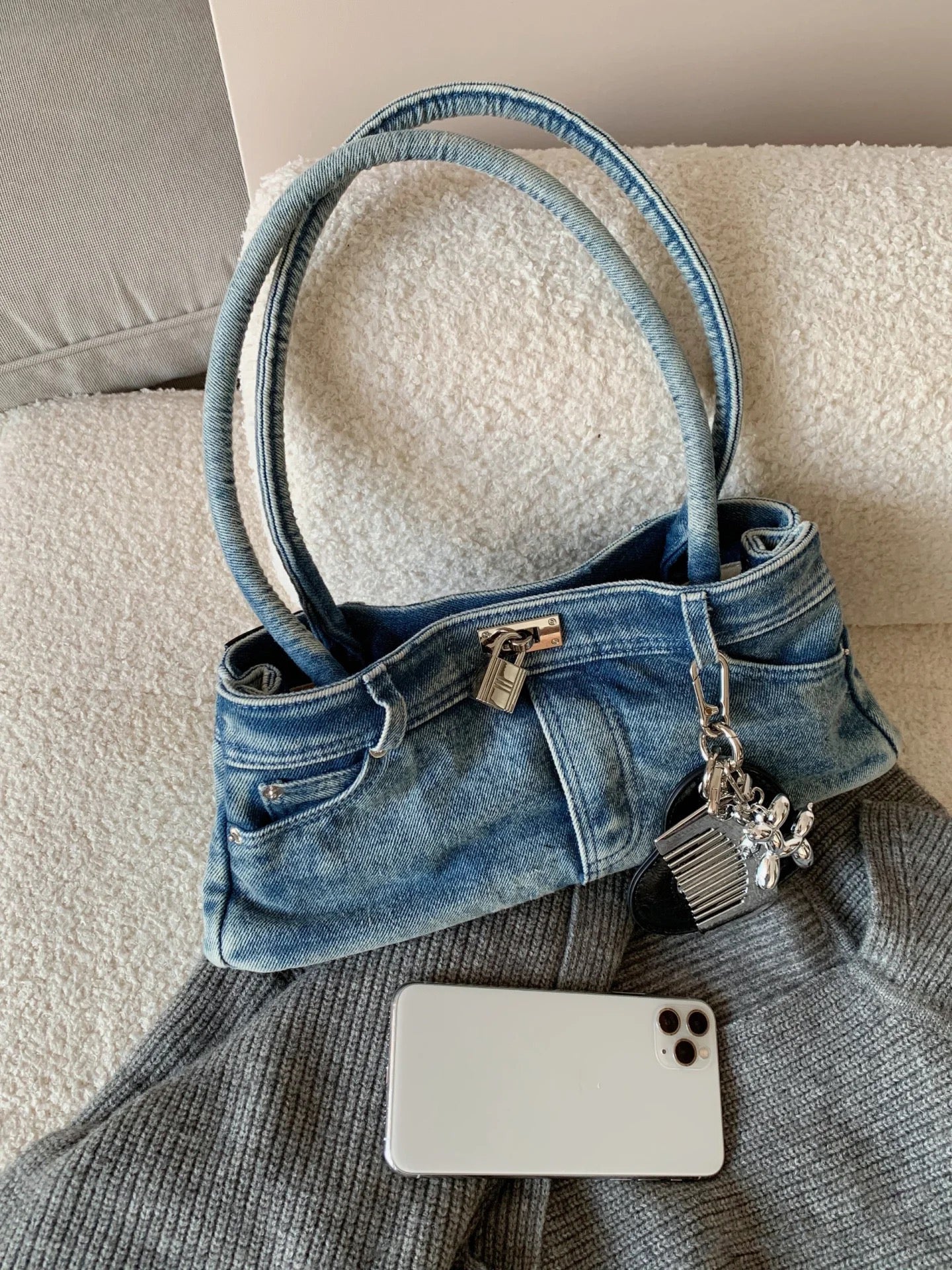 Denim Daze Baguette Bag