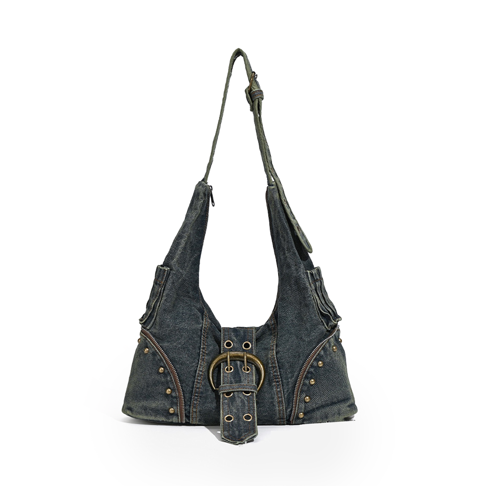 Indigo Denim Shoulder Bag