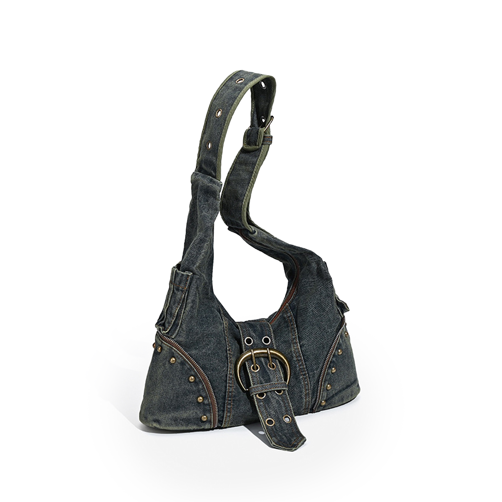 Indigo Denim Shoulder Bag