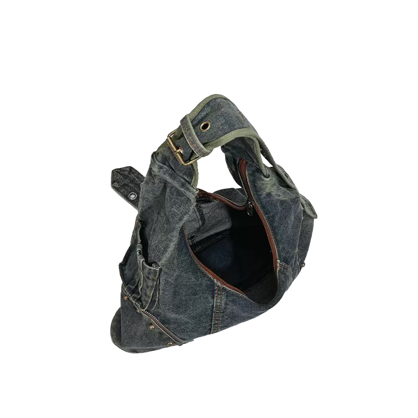 Indigo Denim Shoulder Bag