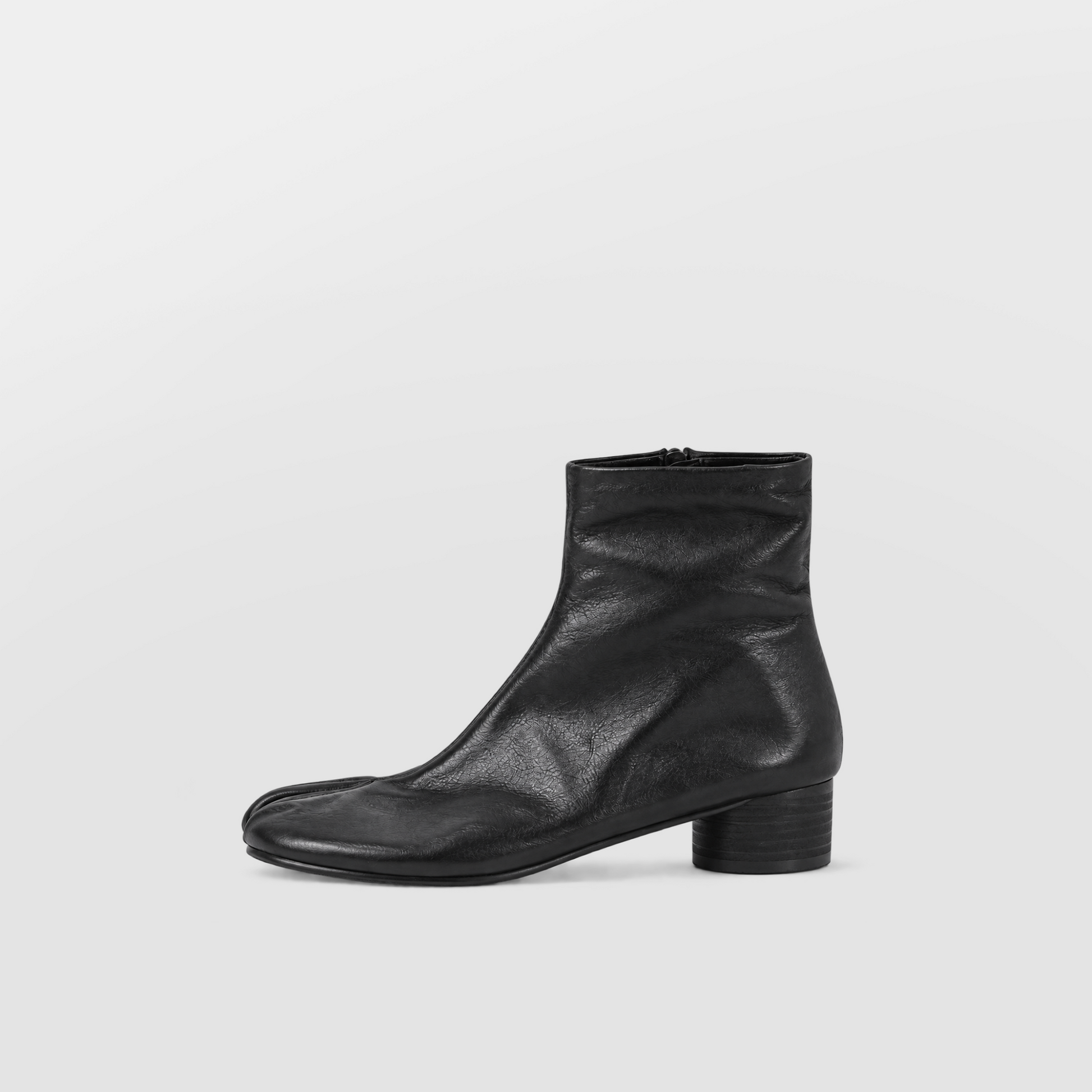 Isolde Tabi Ankle Boots by Lil Cacti — vegan tabi boots, front view