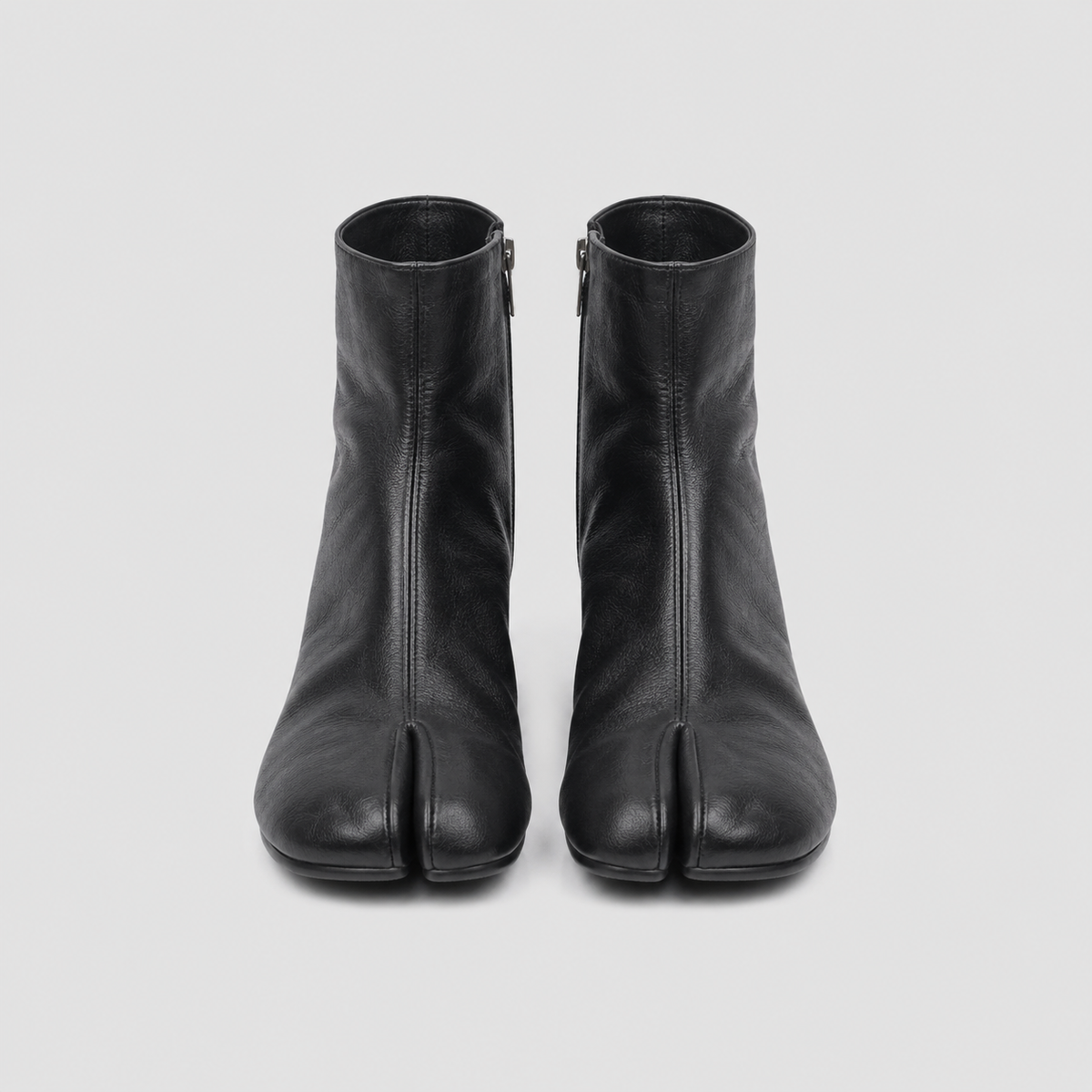 Isolde Tabi Ankle Boots by Lil Cacti — vegan tabi boots, styled on-model shot