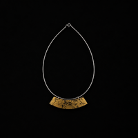 Lacquer Bamboo Collar Necklace by Lil Cacti, collar necklace