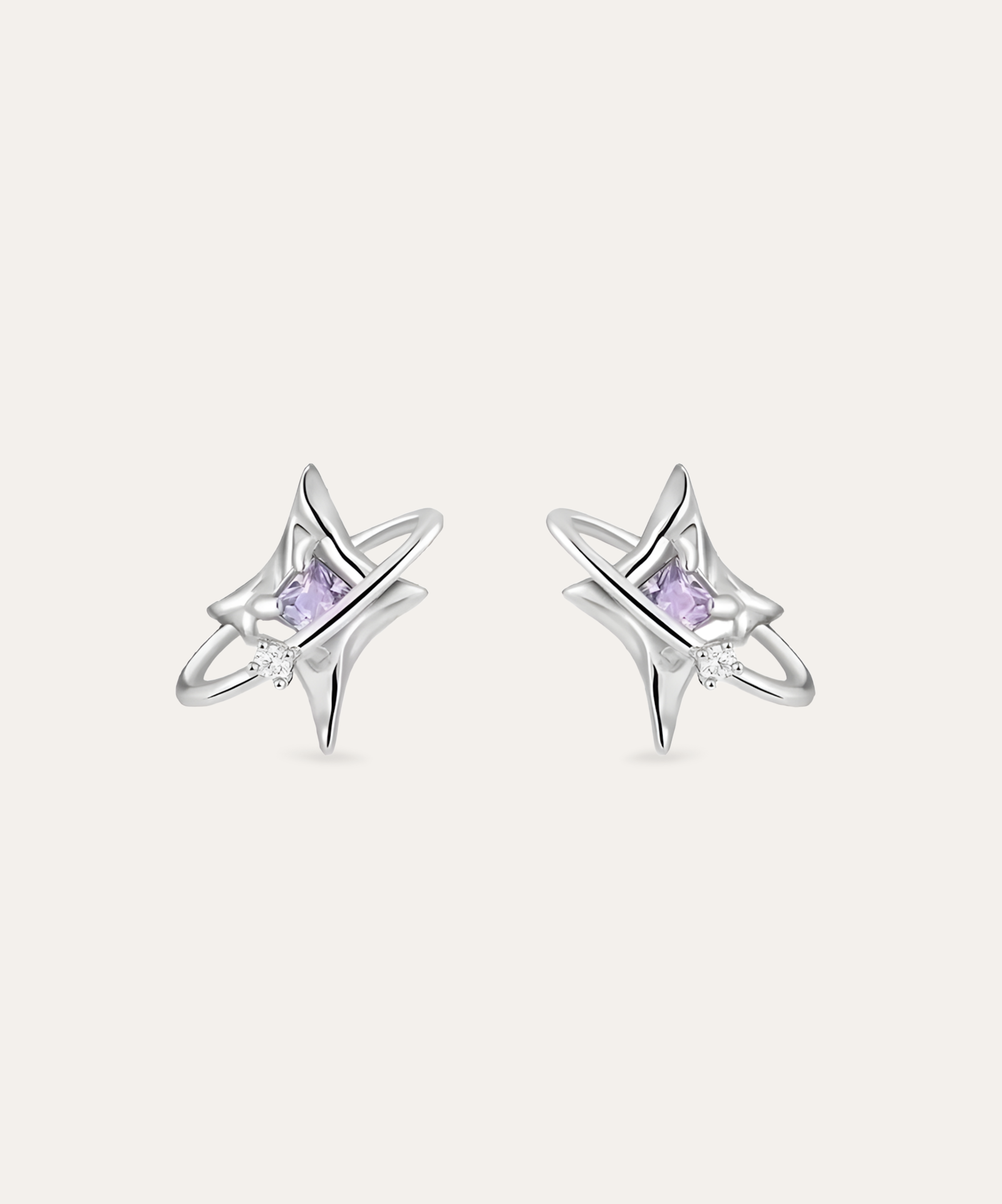 Lilac Orbit Studs