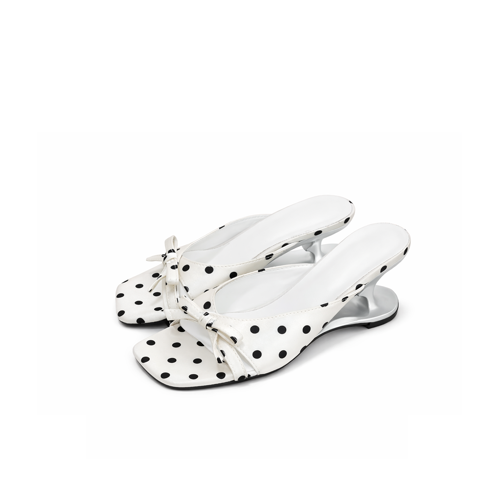 Luna Polka Slingback Sandals - Preorder
