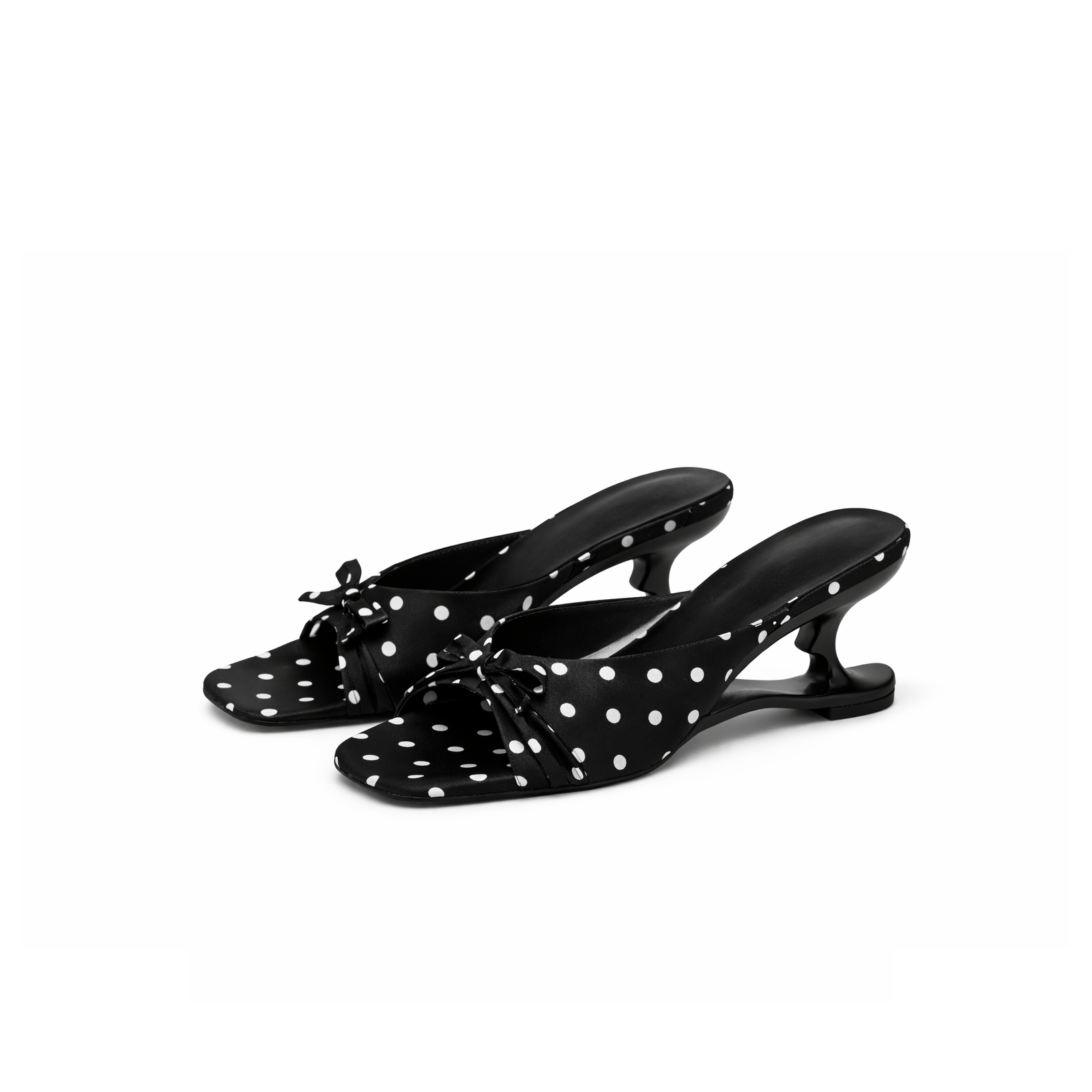 Luna Polka Slingback Sandals - Preorder