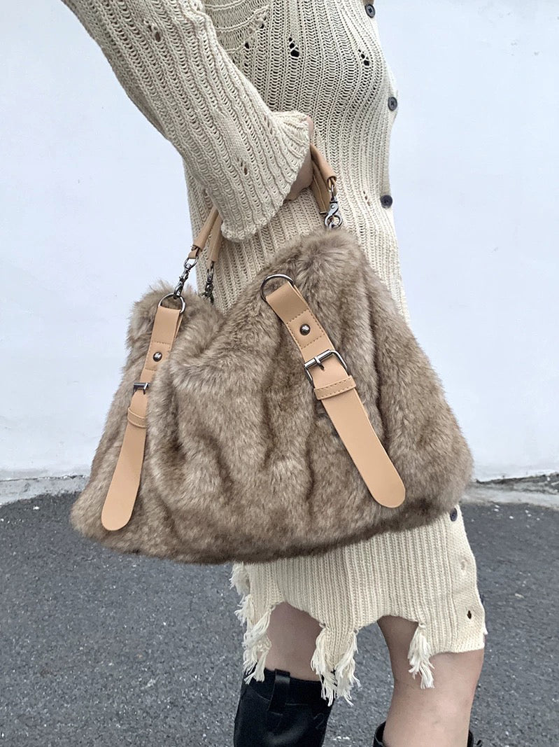 Luxe Fur Shoulder Bag