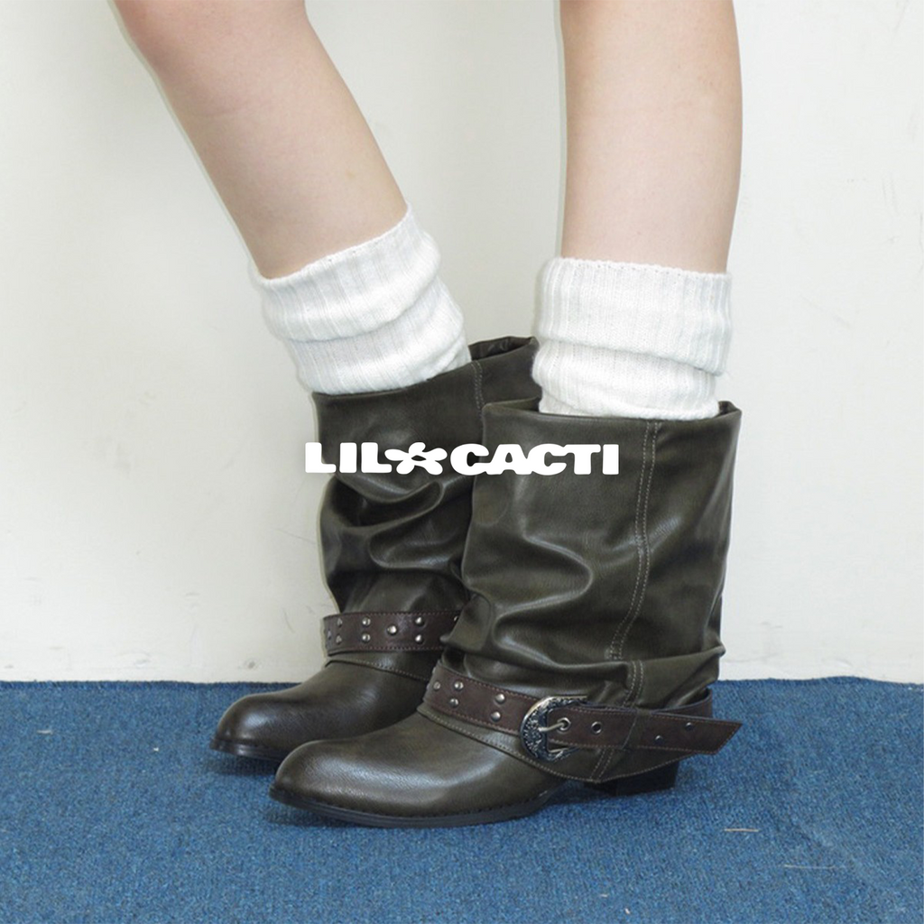 Marlow Slouch Buckle Boots