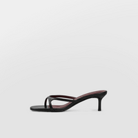 Mia Strappy Heeled Sandals by Lil Cacti — vegan sandal, front view