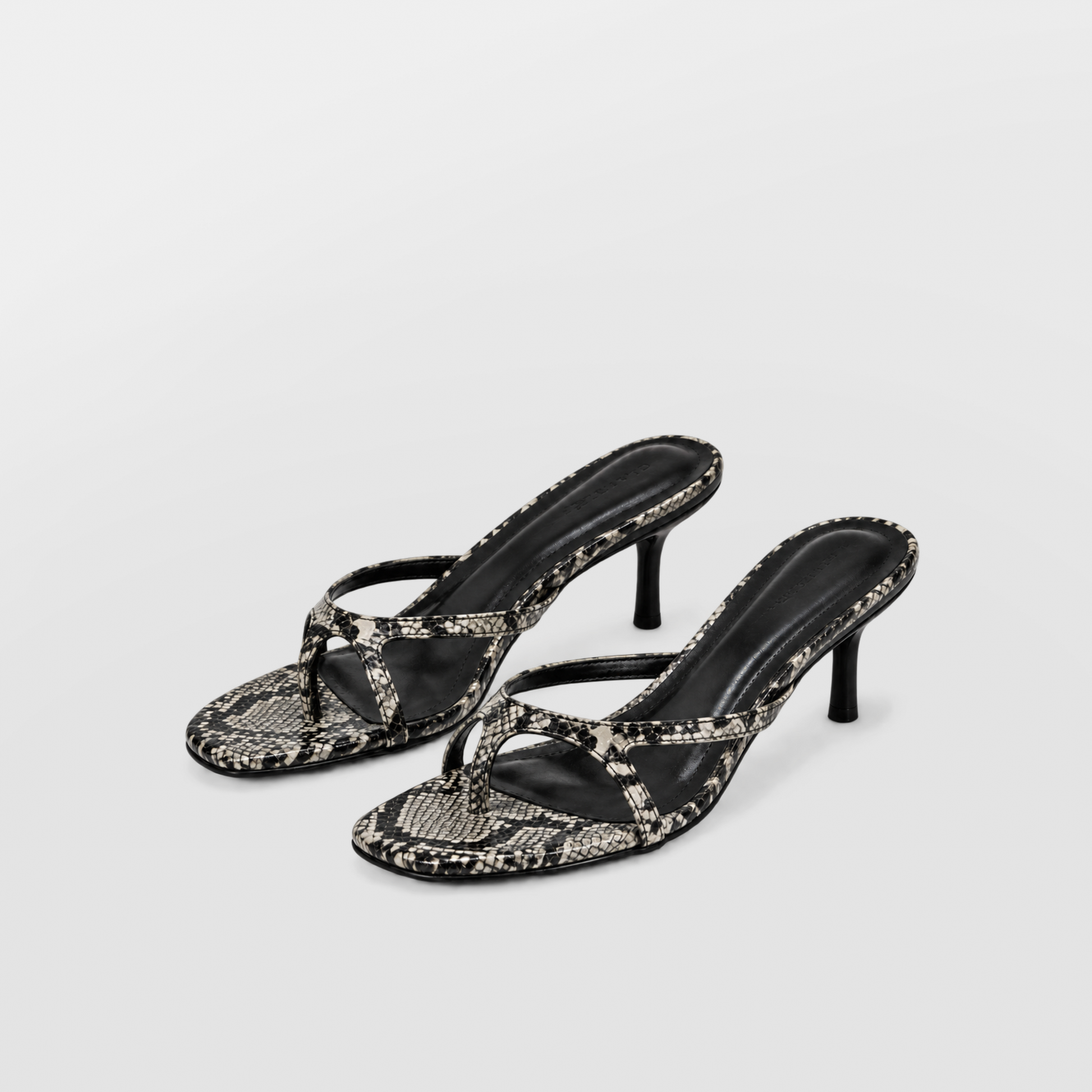 Mia Strappy Heeled Sandals by Lil Cacti — vegan sandal, top-down view
